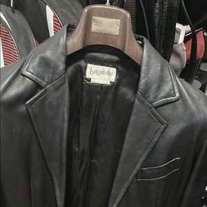 Bagatelle Black Leather Blazer